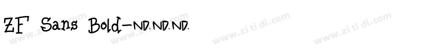ZF Sans Bold字体转换